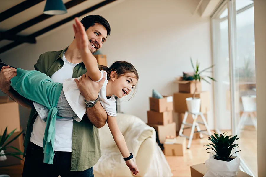 A Father and daughter.