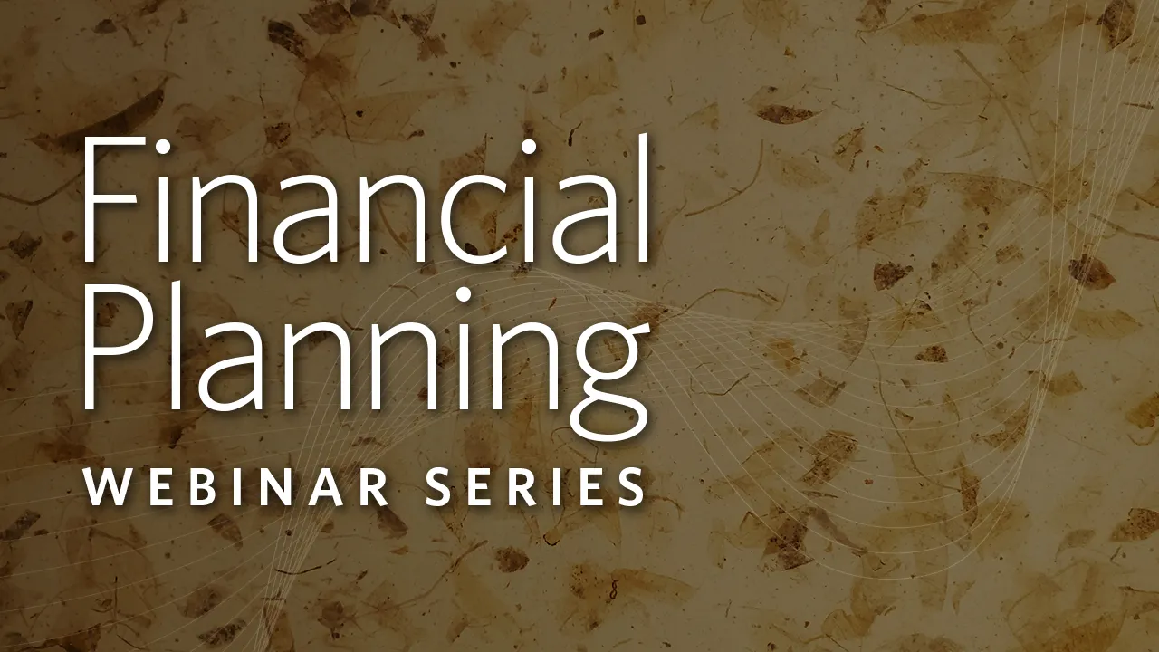 financial planning webinar series image