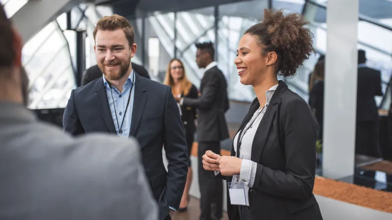 People at a business event